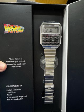 Casio CA-500WEBF-1A Regreso al Futuro