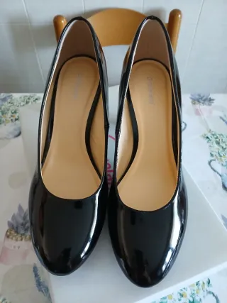 Décolleté Graceland Nere Vernice Tacco Alto