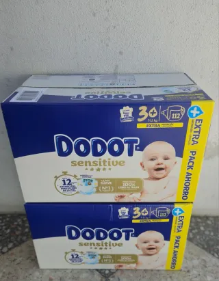 224 Pañales(2x112) Dodot Sensitive t3+