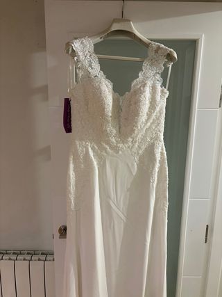 Vestido de Novia Blanco Sin Estrenar y sin arregla