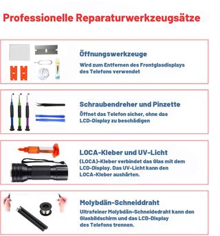 Schermo frontale per iPhone 13 Pro, schermo di vetro