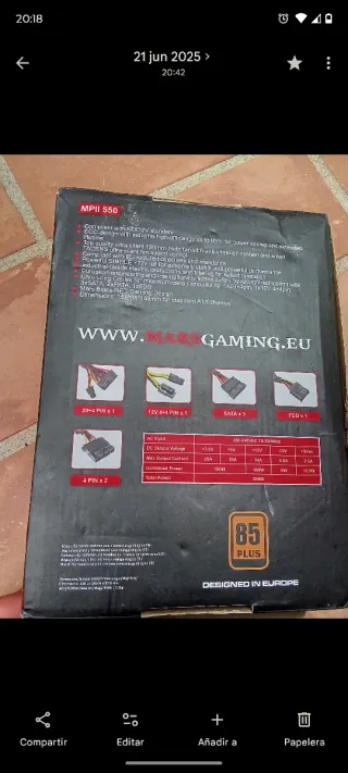 Alimentatore Mars Gaming 650W MPI