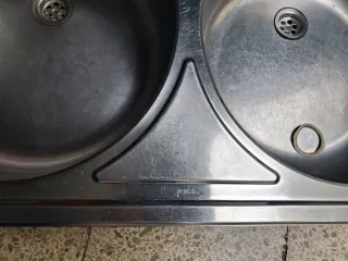 Lavatrice in acciaio inossidabile a 2 vasche