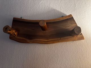 Appendiabiti in legno grezzo