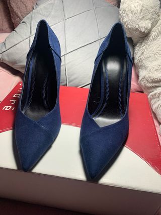 Zapatos de tacón ZENVIMI rojo y azul