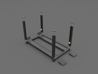 Elevador para diorama. Exhibición coches 1/18