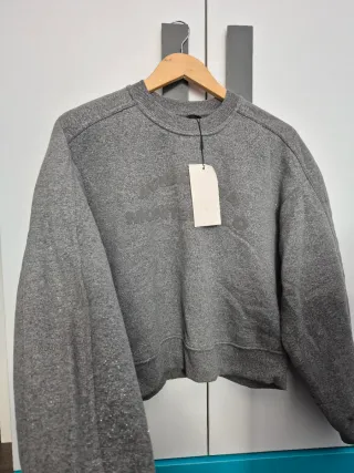 Sudadera Zara glitter Gris Talla S
