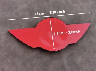 15x6,5cm Emblema Capó Mini Cooper One
