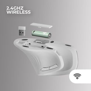 Mars Gaming MMW-ERGOPRO, Mouse Wireless Ergonomico