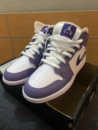 Zapatillas Nike Air Jordan Morado Blanco