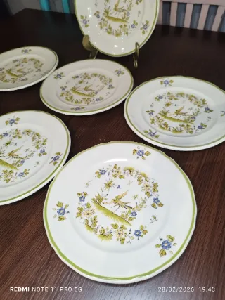 7 Platos Postre Cerámica Italianos VINTAGE