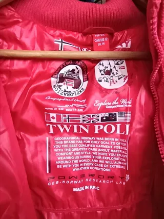 Anorak Norway Geographical Rojo Mujer