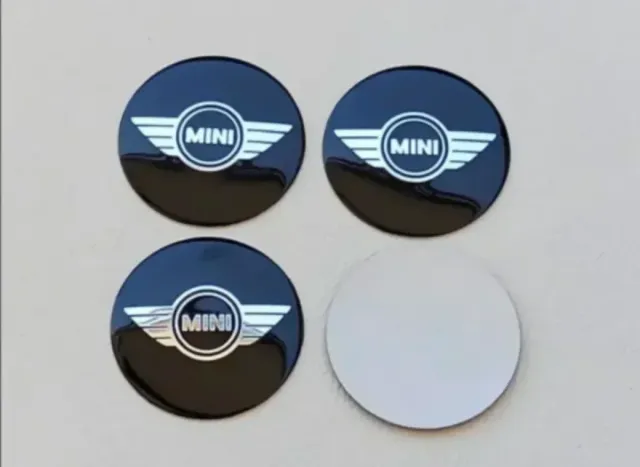 4 Emblemas 56mm para Tapabujes Mini Cooper One JCW