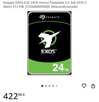 Disco Duro Seagate EXOS X24 24TB