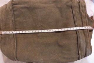 Bolso FOSCO lona y ante verde oliva