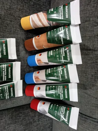 Lote Masillas y Cemento Cola Parkside