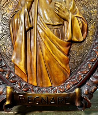 Plafón Sagrado Corazón de Jesús. Retablo. Olot.