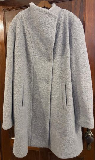 abrigo kenneth cole gris talla L