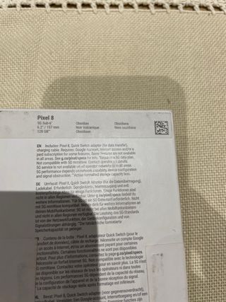 Google Pixel 8 Negro/Gris