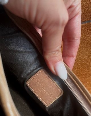 Neceser Vintage Dior 80s Beige/Marrón