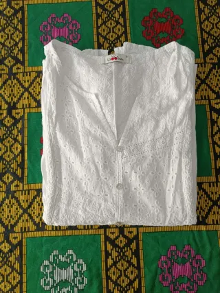 Blusa Lili Dudu blanca talla S