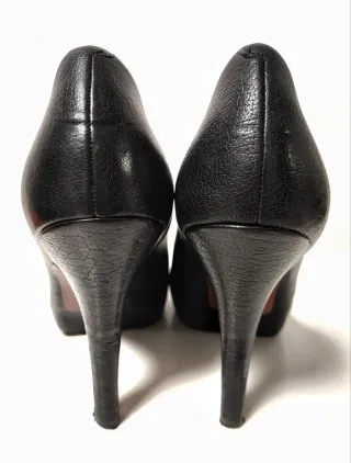 Zapatos Uterqüe Piel Tacón Plataforma Talla 40