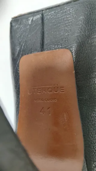 Zapatos Uterqüe Piel Tacón Plataforma Talla 40
