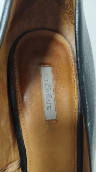 Zapatos Uterqüe Piel Tacón Plataforma Talla 40
