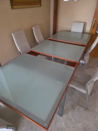 Conjunto mesa comedor y 6 sillas