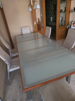 Conjunto mesa comedor y 6 sillas