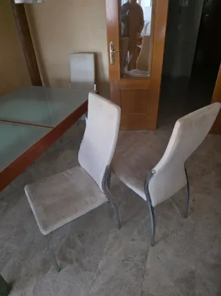 Conjunto mesa comedor y 6 sillas