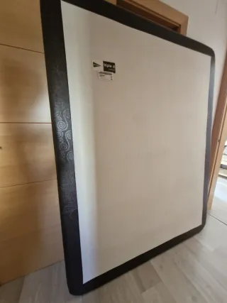 Somier Matrimonio Beige y Marrón