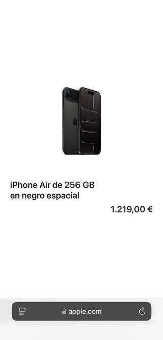 iPhone Air 256GB Negro PRECINTADO