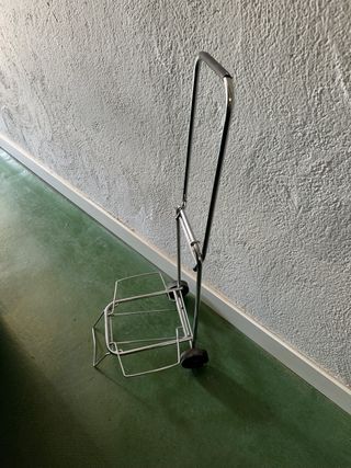 Carro compra plegable acero inoxidable