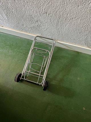 Carro compra plegable acero inoxidable