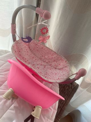 Bañera y cuña mecedora para muñecos