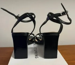 Sandalias Aldo Tacón Negro Veganas