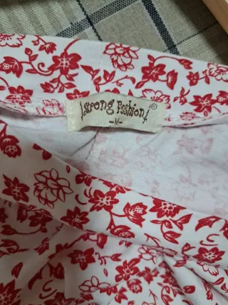 Camiseta manga murciélago floral L