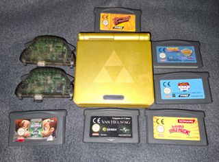 GBA - Game Boy Advance - Dorada - Trifuerza