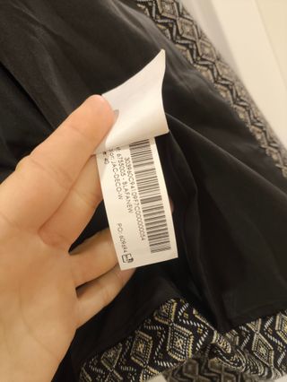 Blazer Estampado Preto e Bege