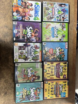 Juegos PC Los Sims 1, 2, 3 4 (Expansiones)