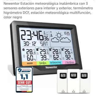 Estación Meteorológica Newentor Inalámbrica DCF