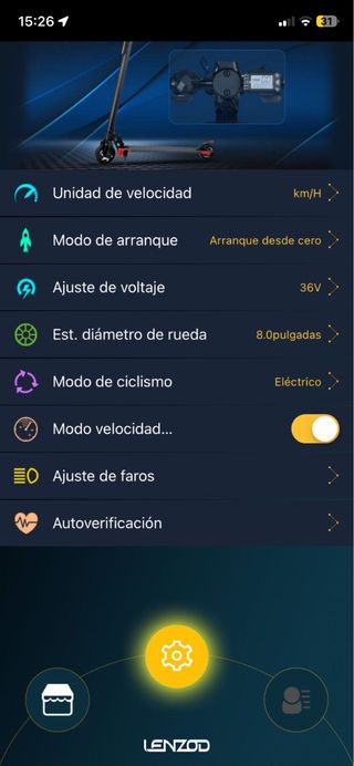 Patinete eléctrico negro