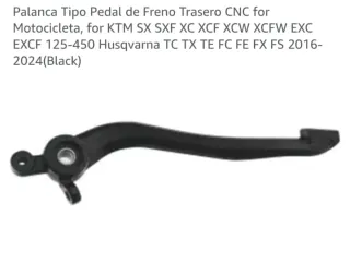 Palanca Freno Trasero CNC KTM/Husqvarna Negra