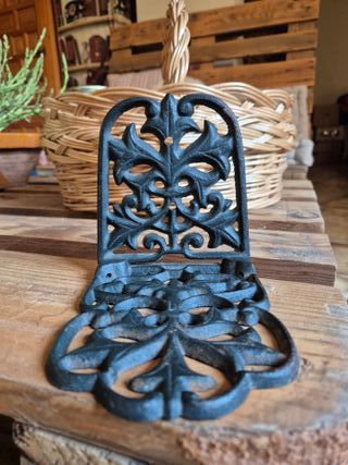 Sujetapuertas de Hierro Forjado Negro