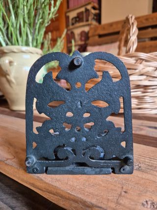 Sujetapuertas de Hierro Forjado Negro