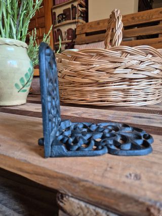 Sujetapuertas de Hierro Forjado Negro