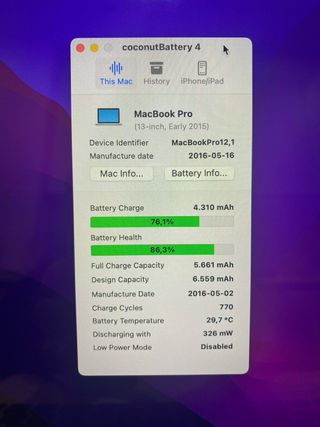 MacBook Pro i5 Retina SSD 2015