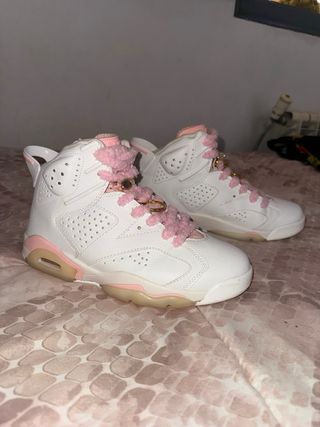 Zapatillas Jordan 6 Blancas y Rosas