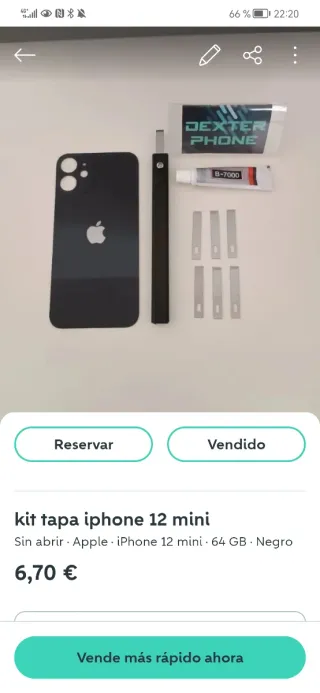 Kit di copertura posteriore per iPhone 12 mini nero e iPhone 12 Pro Max dorato